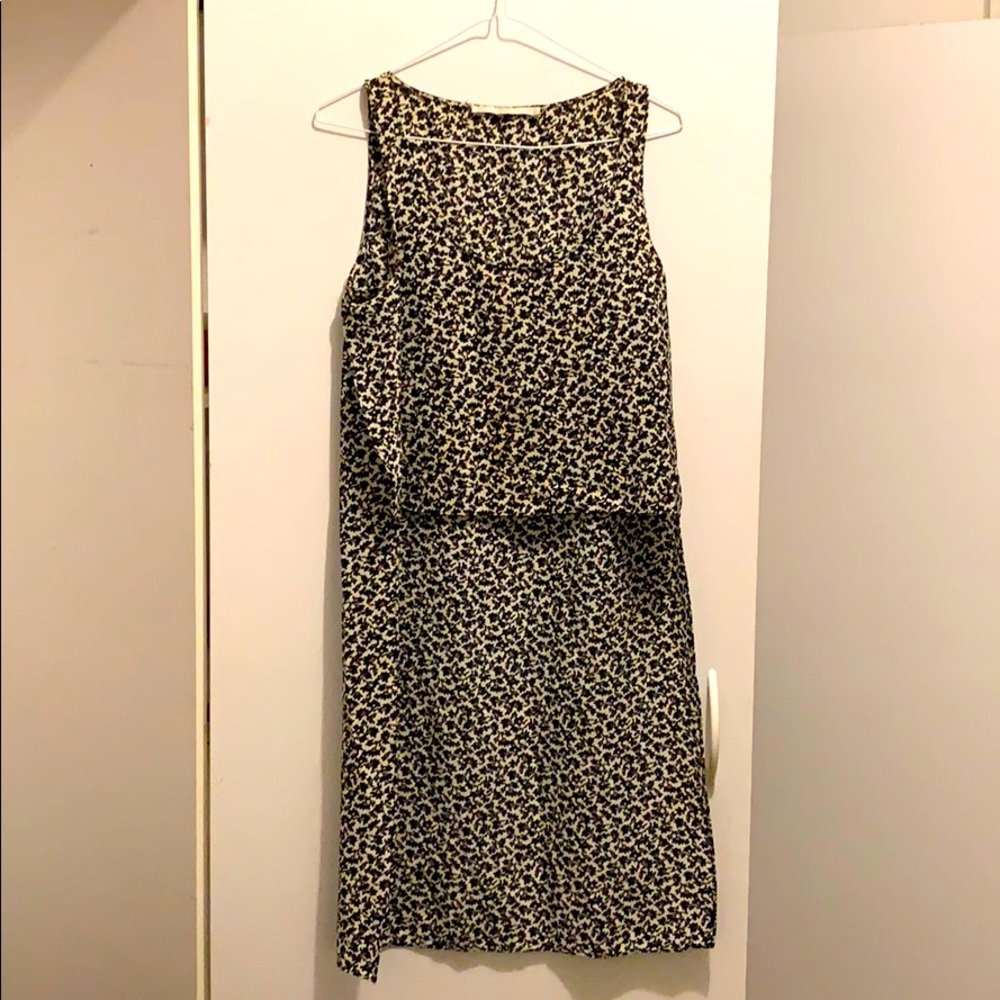 Zara floral High Low sleeveless blouse